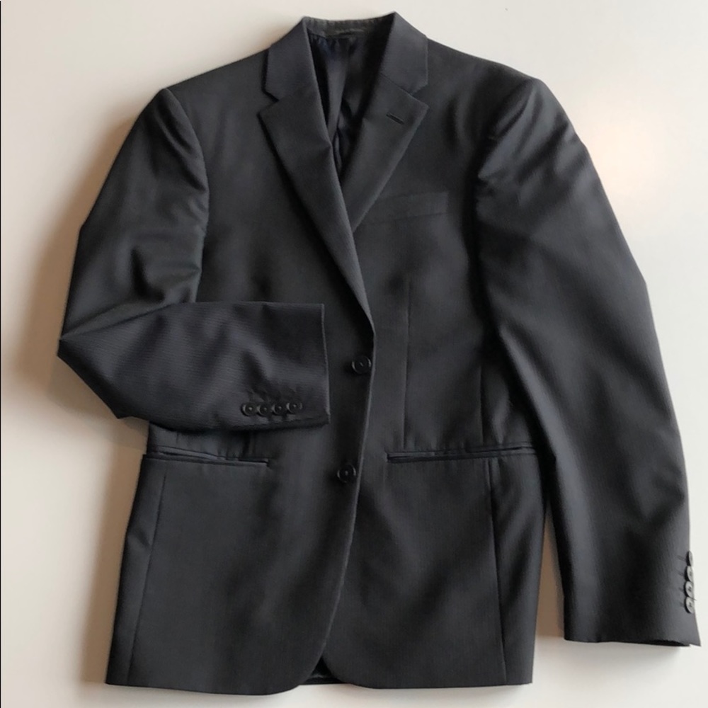 Calvin Kline Blazer. Navy Pin Stripe. Slim fit 36S